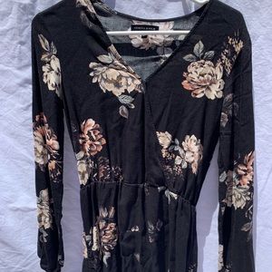 Black Floral Romper by Kendall & Kylie